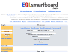 Tablet Screenshot of eslsmartboard.com